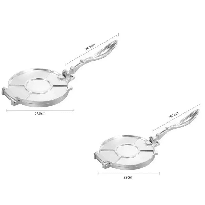 Tortilla Press - Aluminum Manual Tortilla & Pie Dough Maker