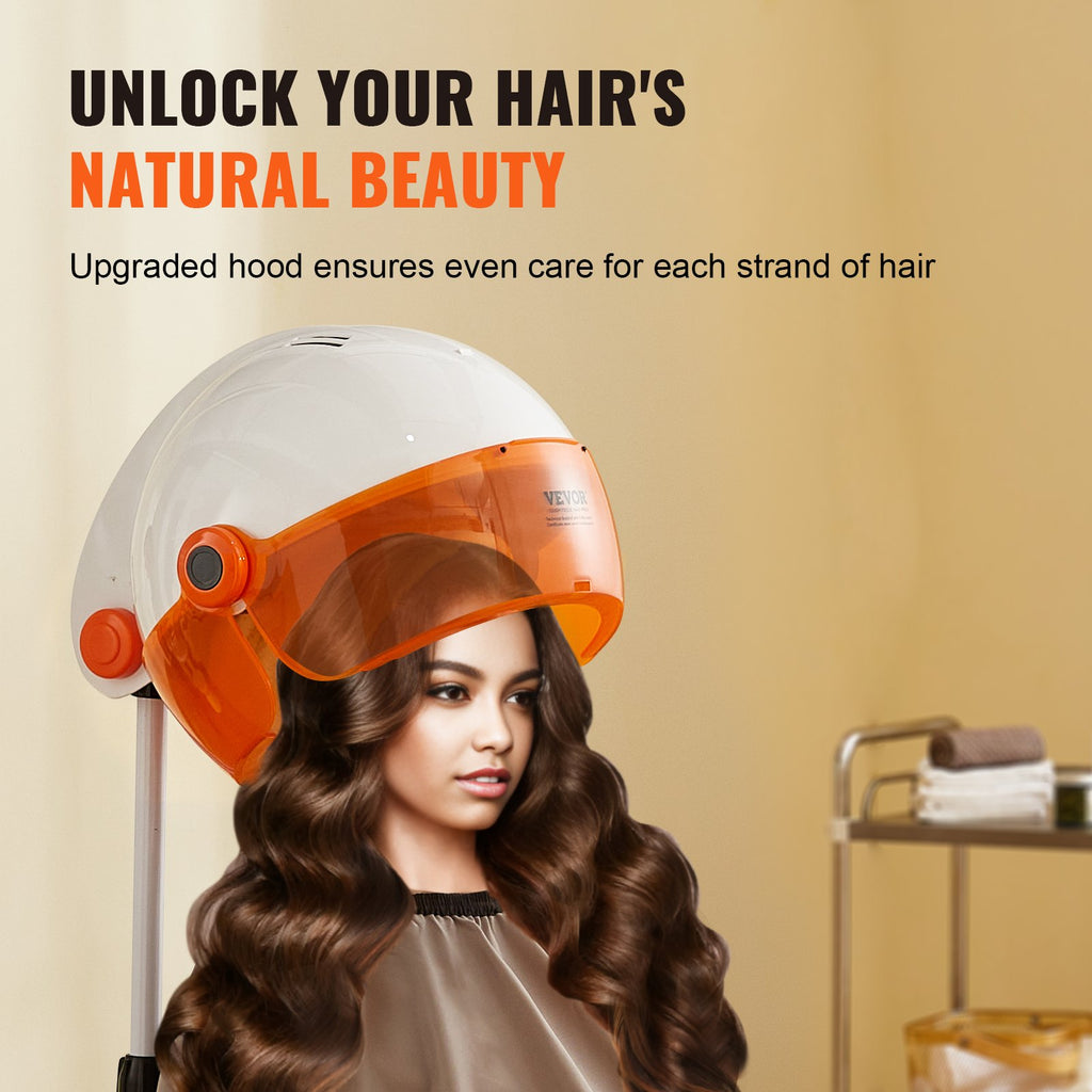 Professional Hooded Hair Dryer 1875W with Timer and Rolling Stand – image 3