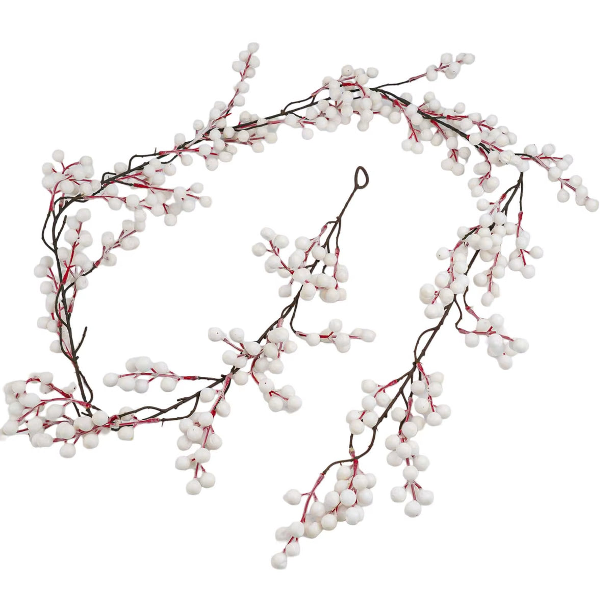 6 ft Artificial Red Berry Garland – image 3