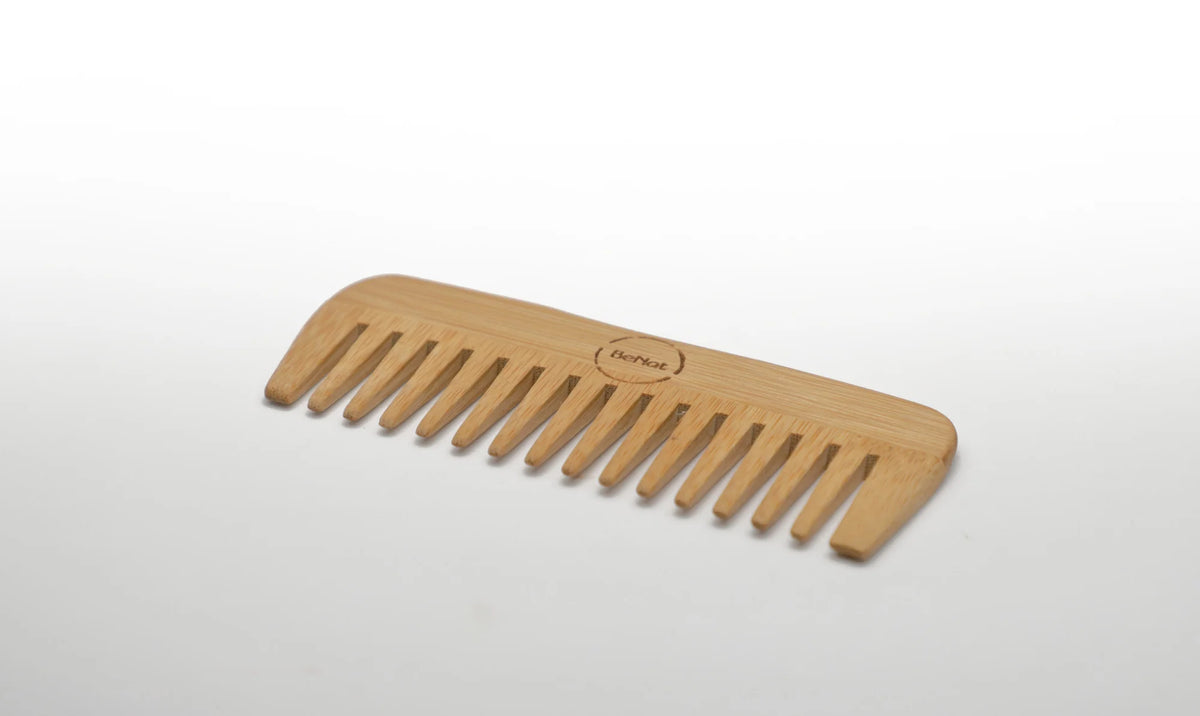 Bamboo Hair Comb – Natural Wooden Detangling Comb – image 5