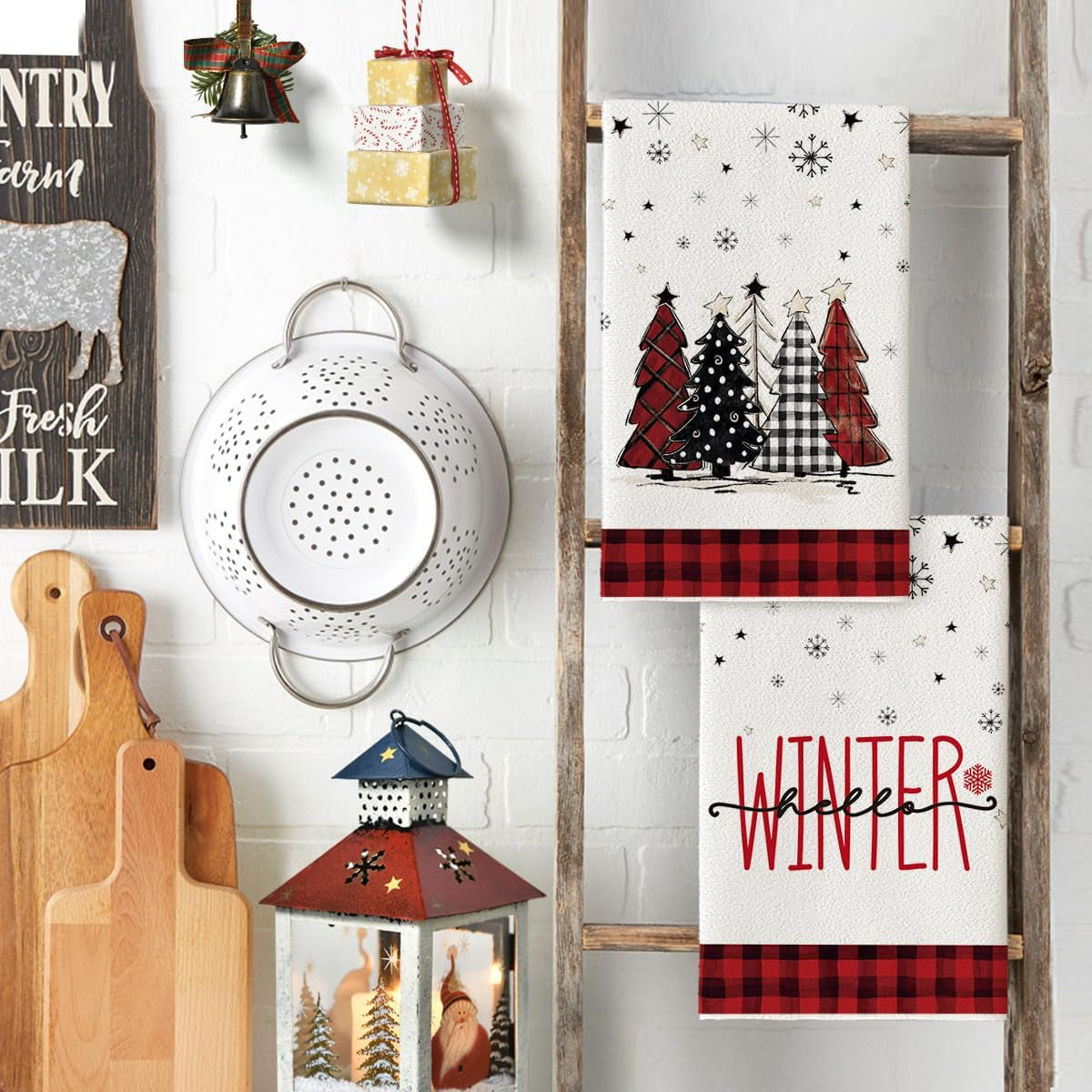 Snowman Christmas Kitchen Towels, Set of 4, 18 x 26 in – image 4