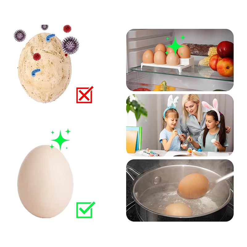 Silicone Egg Scrubber - Reusable Fresh Egg & Produce Cleaning Brush – image 4
