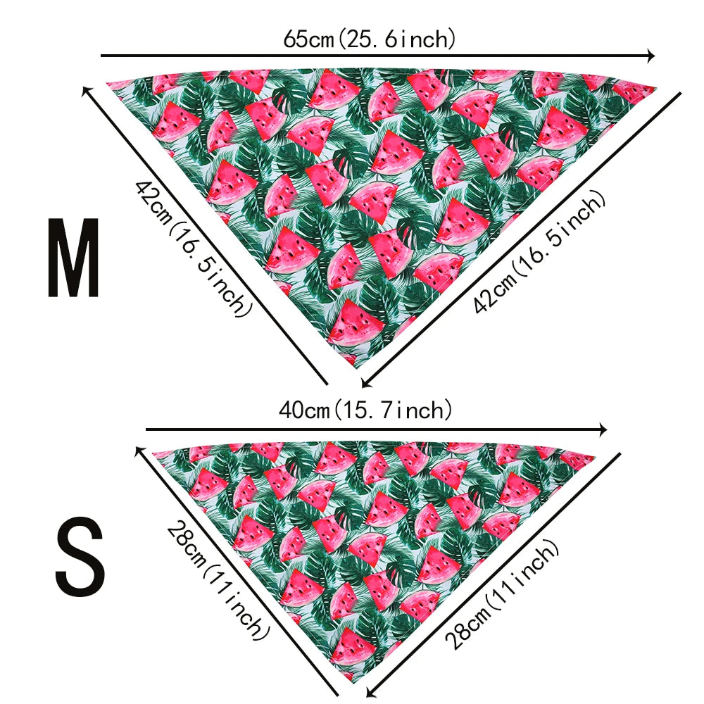 8-Pack Fruit Print Dog Bandanas – image 4