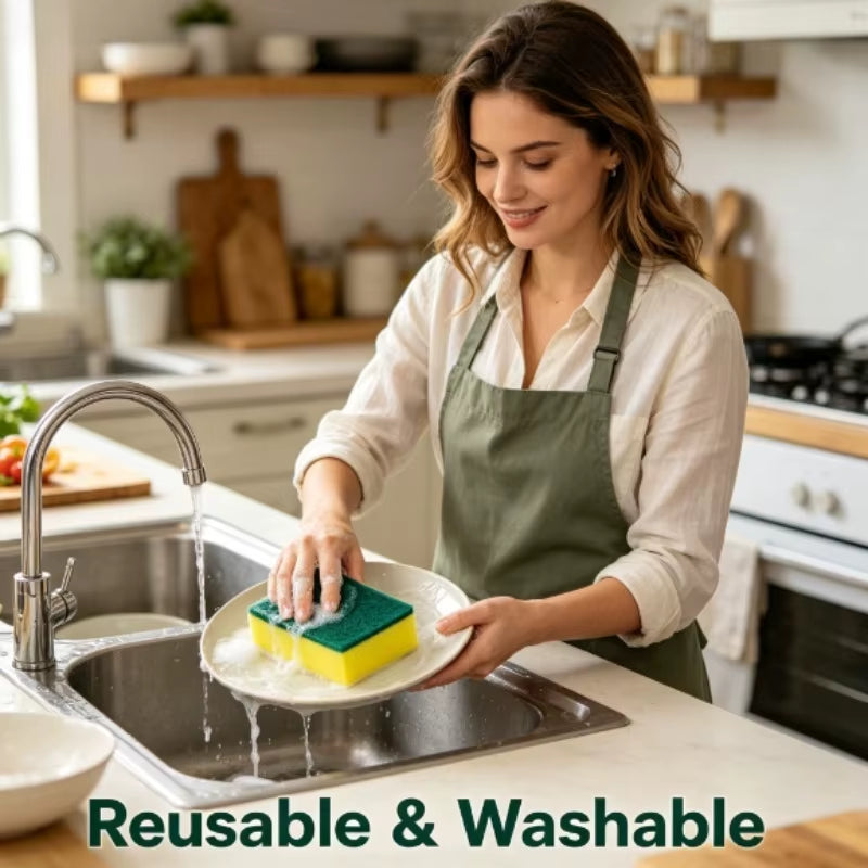 Double-Sided Absorbent Dish Sponge Brush – image 4