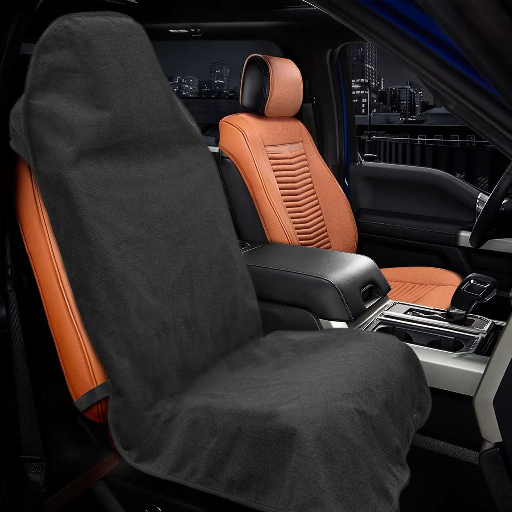 Universal Car Seat Towel Cover - Waterproof Non-Slip Front & Rear Seat Protector