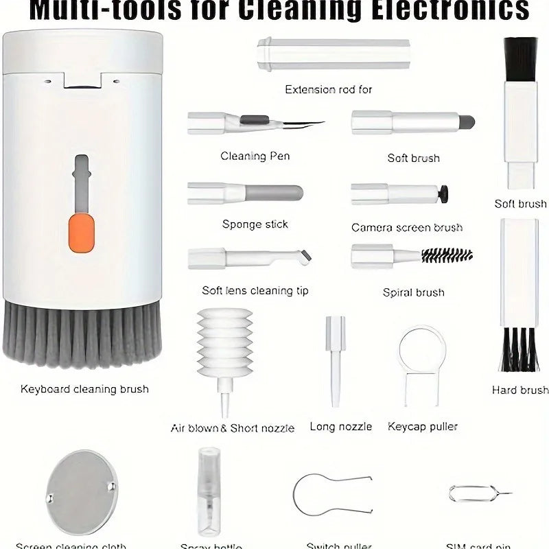 20-In-1 Electronics Cleaning Kit - Earbuds, Keyboard, Camera & Phone Cleaning Pen