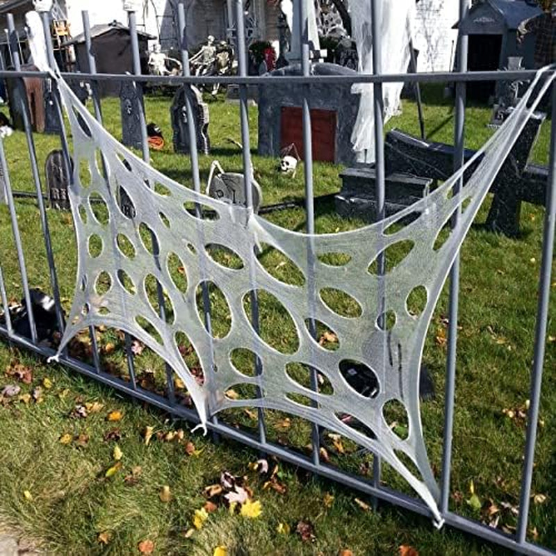 Halloween Spider Web – 450 sq ft Stretch Web Netting for Haunted House – image 3