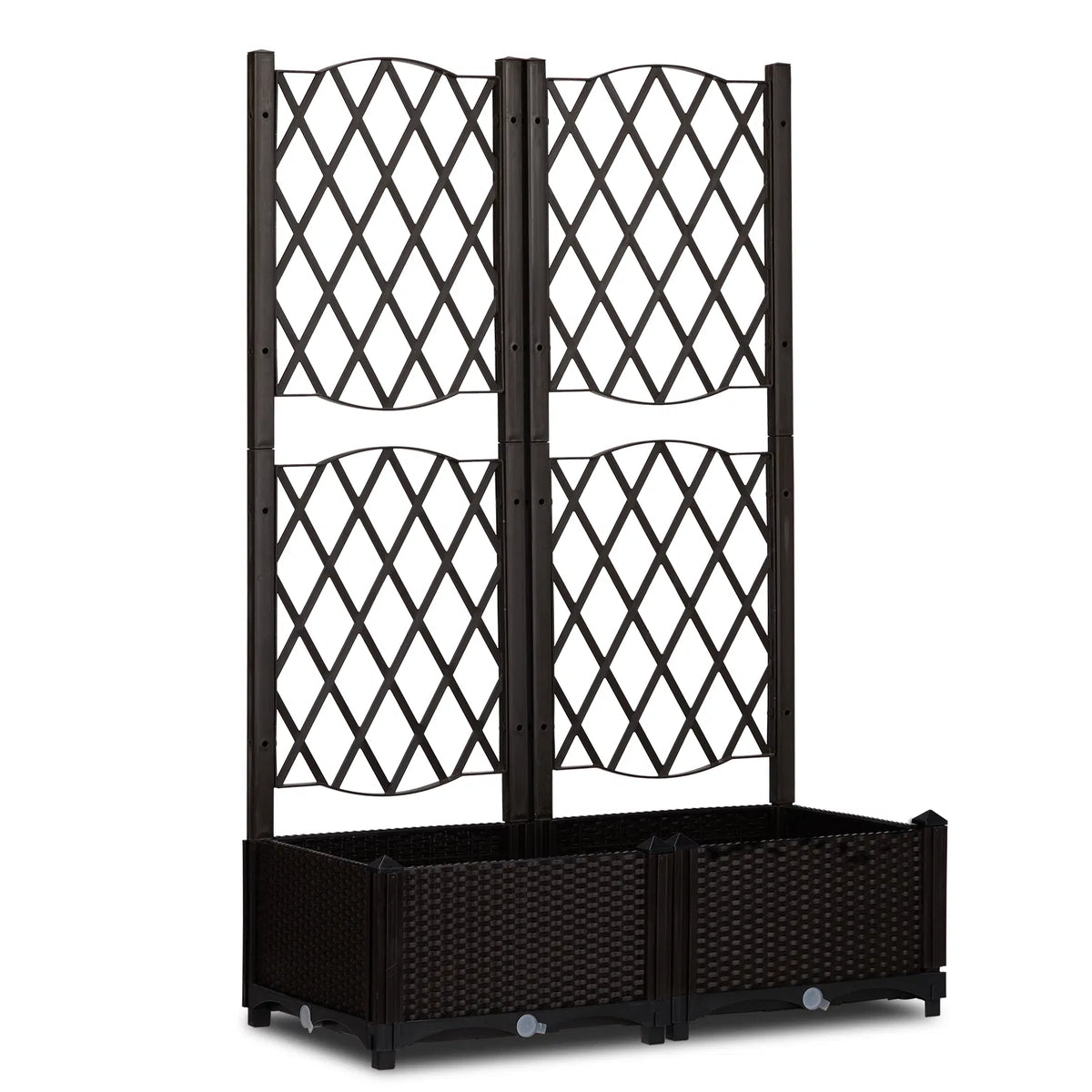 Wicker Trellis Planter Box, Raised Bed for Climbing Plants – image 2