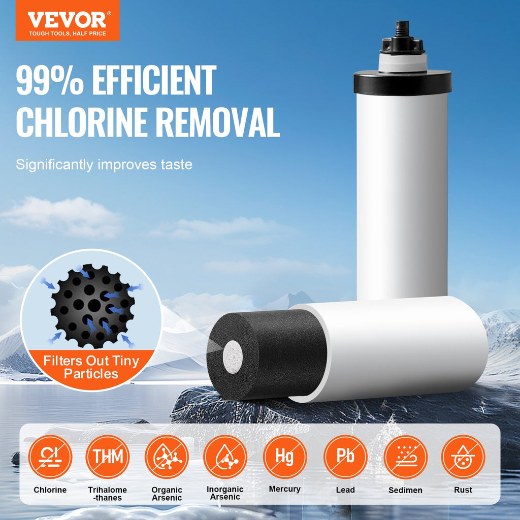 Gravity Water Filter System, 2.25 Gal Stainless Steel, 2 Filters – image 3