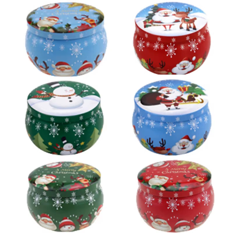 Candle Tin Jars 6 Pack with Lids for Candle Making