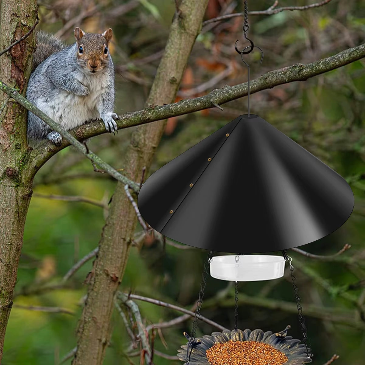 18 Inch Wrap Around Squirrel Baffle for Bird Feeder Poles – image 4
