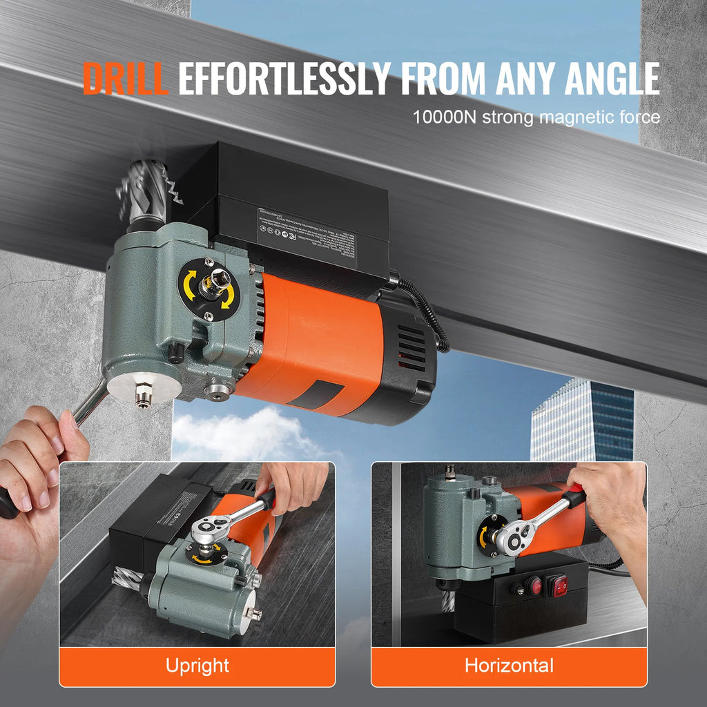 Magnetic Drill Press 1300W, 1.4 in Core Drilling, 10000N Magnet – image 5