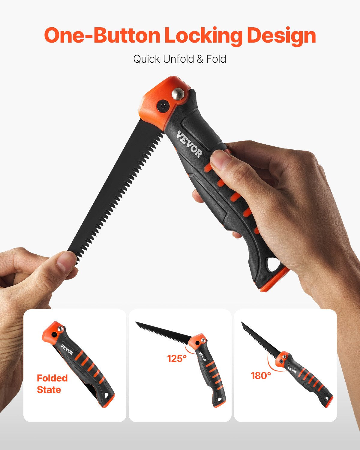 Folding Jab Saw – 5 in Drywall Saw with Soft Grip Handle – image 5