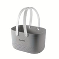 Portable Shower Caddy - Plastic Tote Basket with Handles