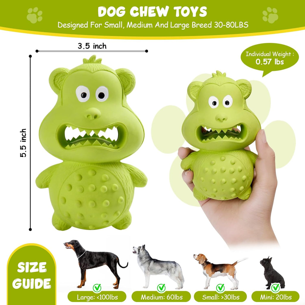 Natural Rubber Squeaky Chew Toy for Dogs – image 2