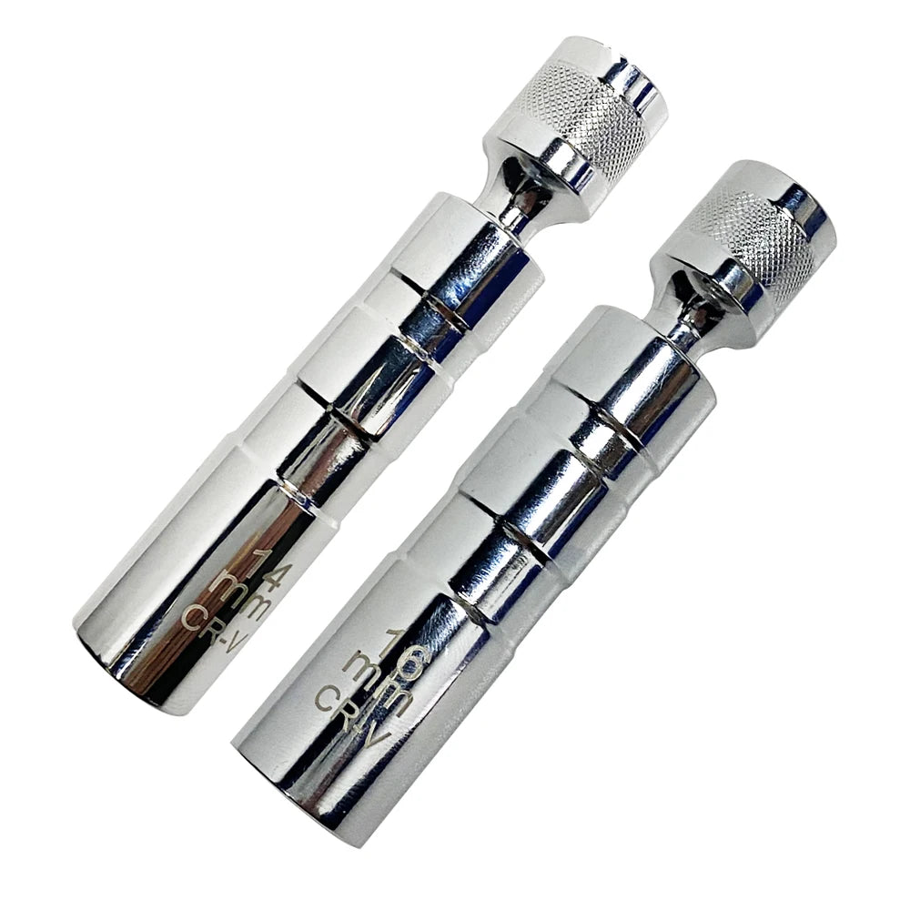Spark Plug Socket Set 14mm & 16mm Magnetic Swivel Thin-Wall
