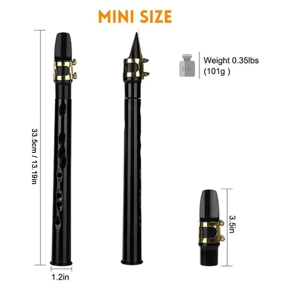 Mini Pocket Saxophone in C Key, 13 Inch Practice Horn – image 7
