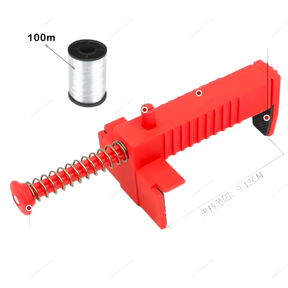 Brick Line Blocks with Wire Reel, 2-Pack Bricklaying Mason Line Holder