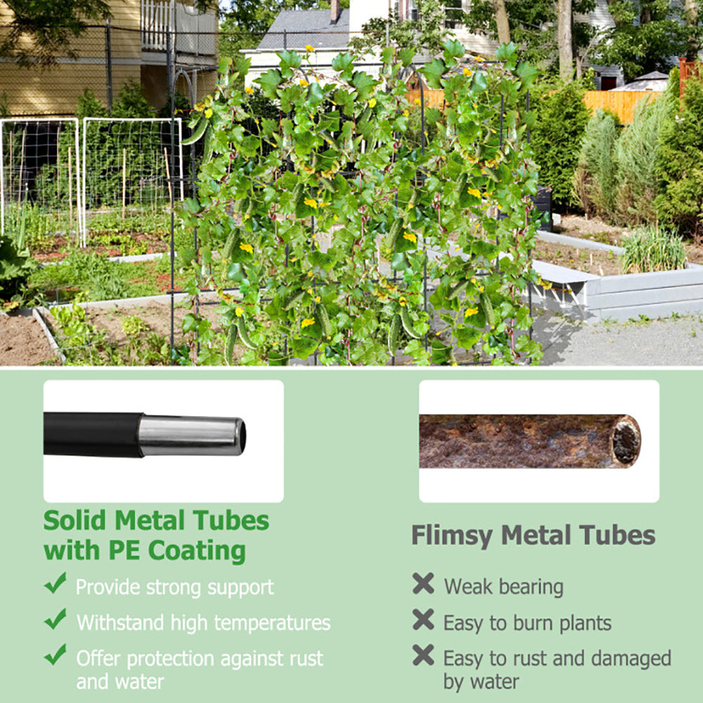 U-Shaped Arched Garden Trellis 71 x 71 in for Climbing Plants – image 9