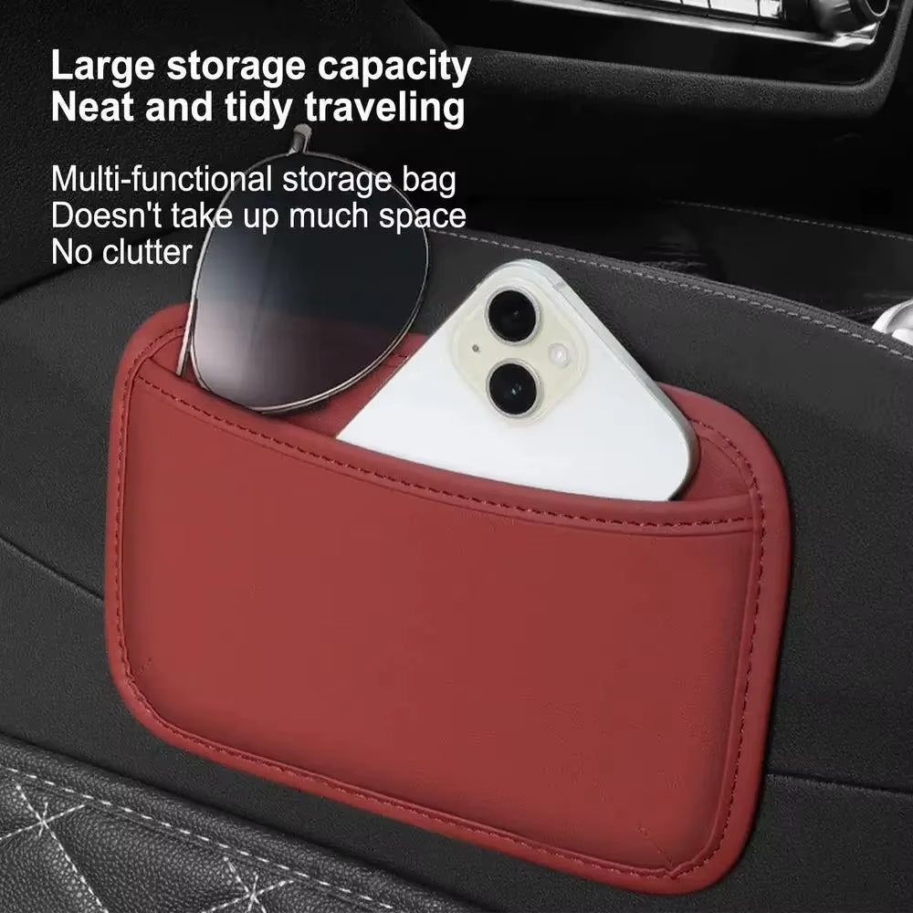 Stick-On Mesh Car Storage Pockets for Doors & Seats – image 4