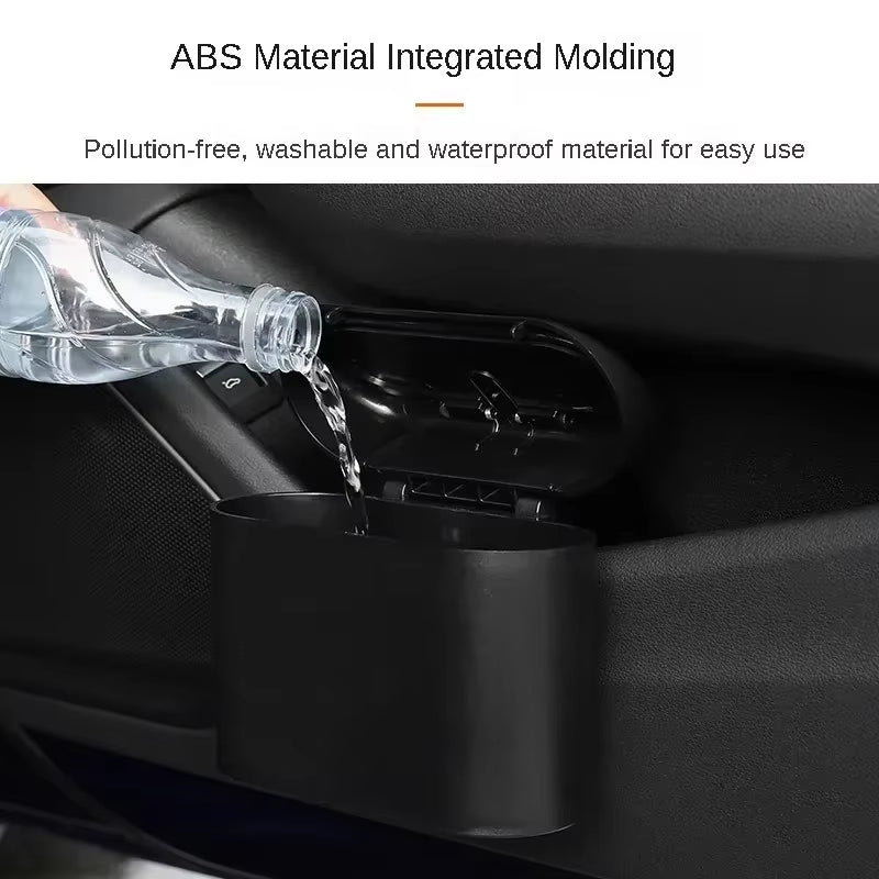 Mini Leak-Proof Car Trash Can with Lid – image 3
