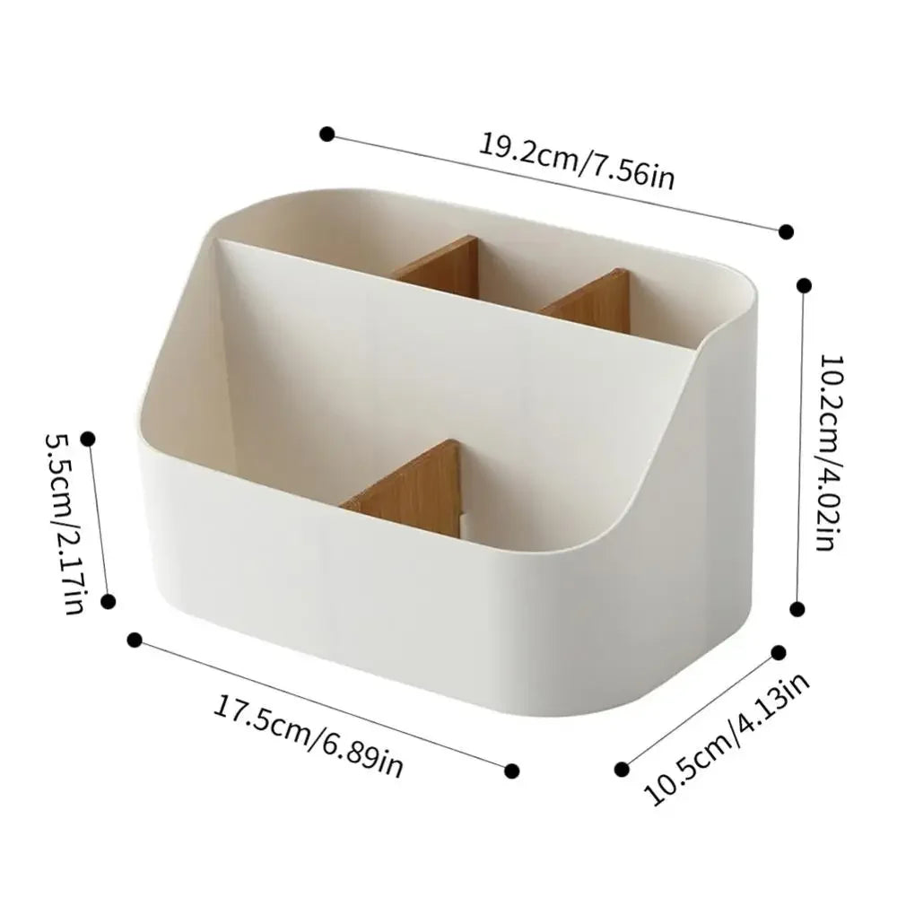 5-Compartment Desk Organizer Box with Removable Dividers – image 7