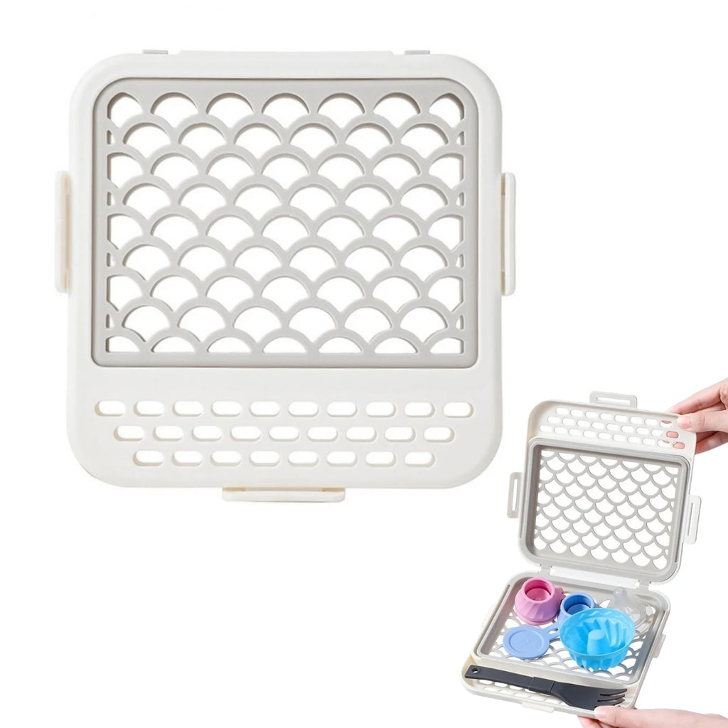 Dishwasher Basket for Small Items, Silicone, 18 x 18 x 2.3 cm – image 2