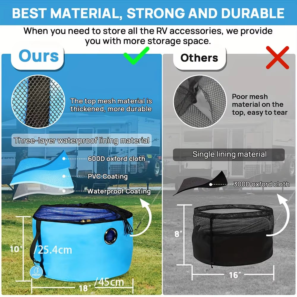 RV Hose Storage Bag Set, 3-Piece Waterproof
