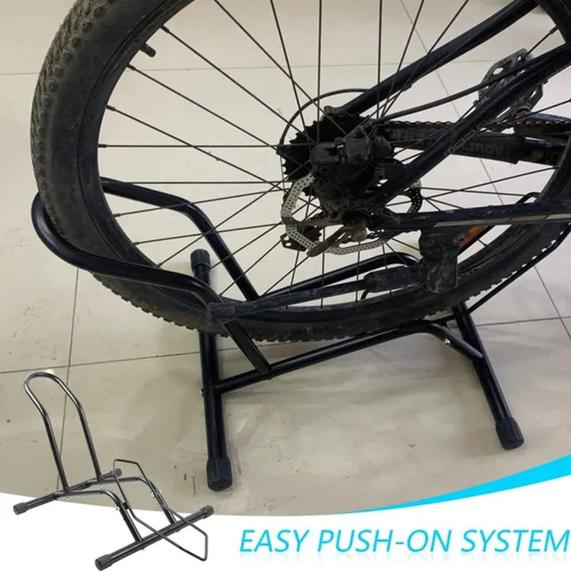 Bike Floor Stand, 2-in-1 Wheel Rack for 16–29 in Bikes – image 3
