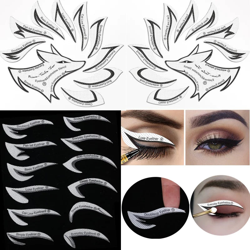 Eyebrow Stencils - Eye Makeup Shaping Template Set