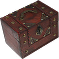 Wooden Jewelry Box, Vintage Keepsake Storage Chest