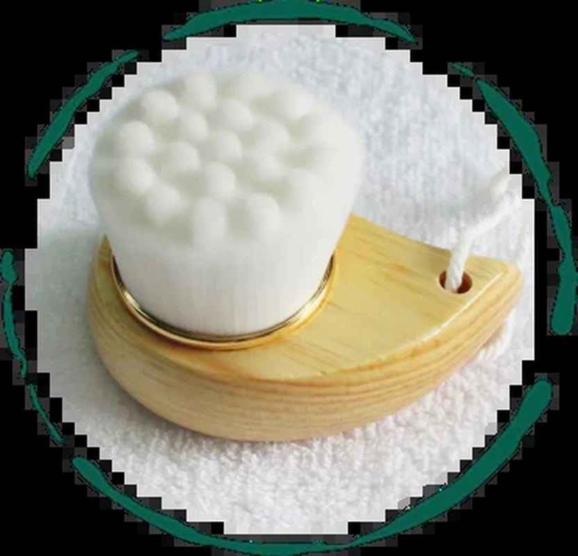 Facial Cleansing Brush Bamboo Handle Soft Bristles – image 10