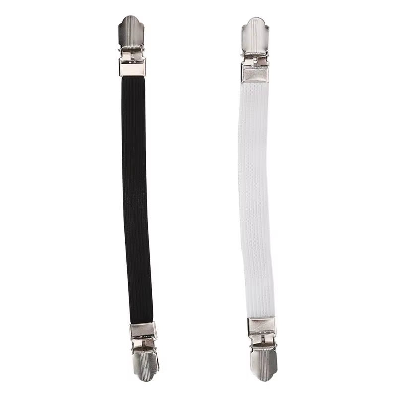 Bed Sheet Grippers - Elastic Double-Clip Straps, 4 Pack – image 3