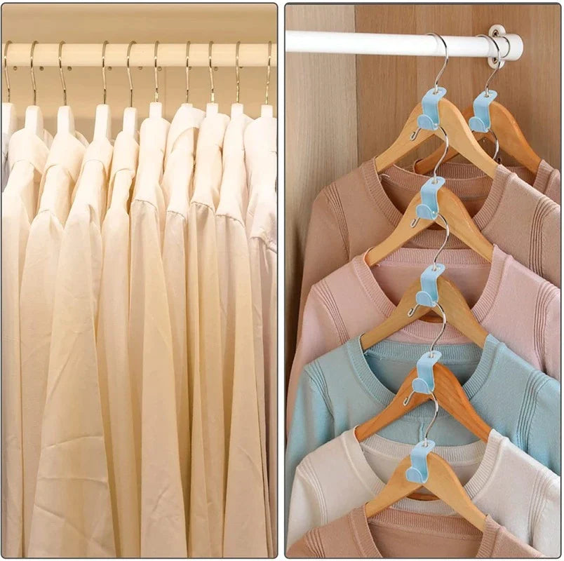 Hanger Connector Hooks – 40 Pc Space-Saving Closet Hanger Clips – image 2