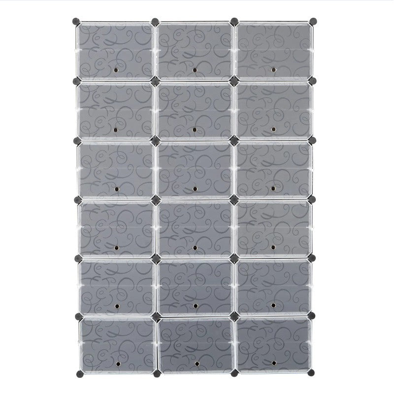 Shoe Rack Cabinet, 36-Cube 72-Pair Modular Storage Organizer – image 5