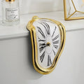 Melting Clock - Surreal Shelf Edge Clock, Quirky Art Decor Gift