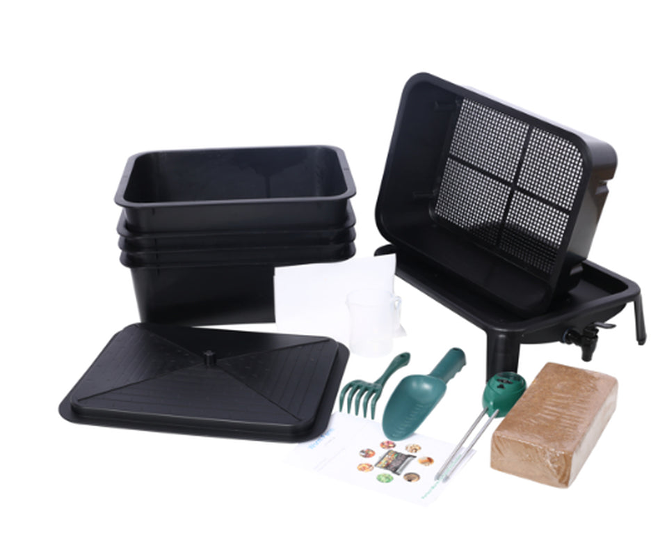 5-Tray Worm Composting Bin Kit with Spigot, 13 Gallon – image 9