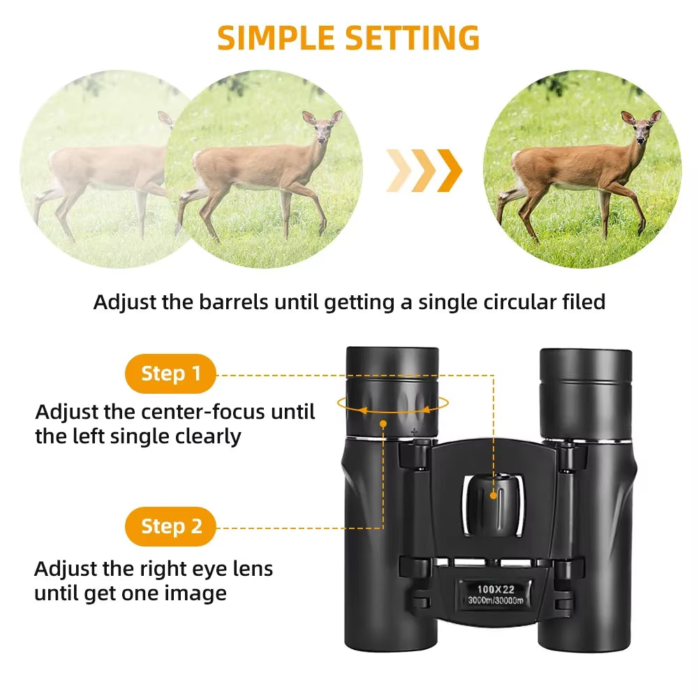 Compact Portable Binoculars for Hiking & Camping – image 2