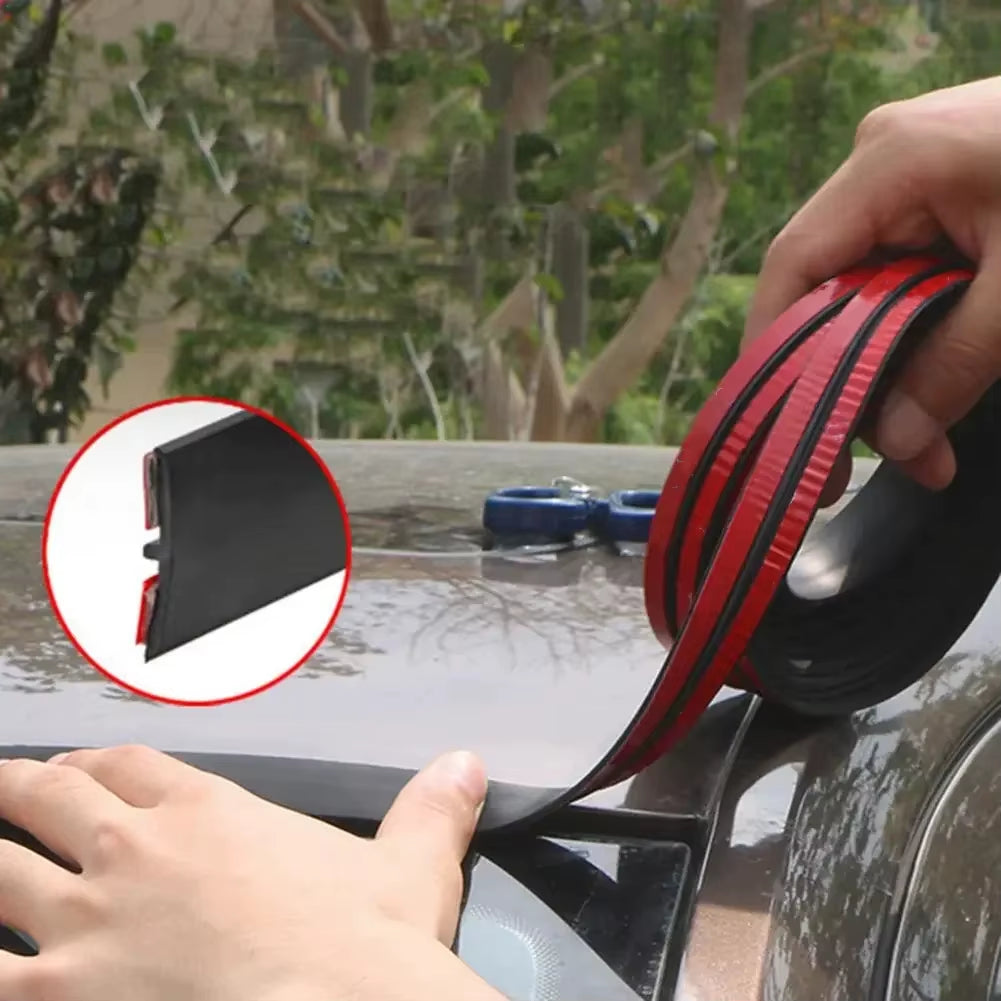 Car Windshield Rubber Seal Strip - Roof & Window Edge Weatherstrip, Noise Reducing