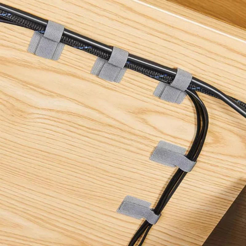 Cable Management Straps, Self-Adhesive Reusable Ties, 10 Pack – image 4