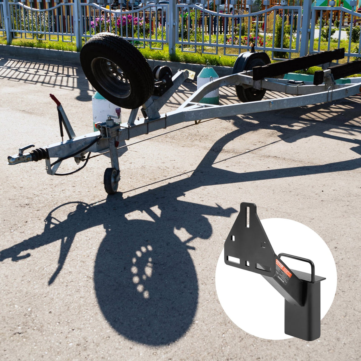 Trailer Spare Tire Carrier, Spare Tire Mount for Trailers, 160 lb – image 2