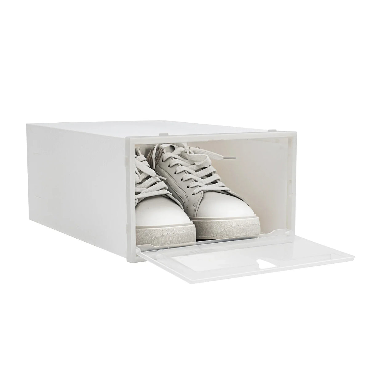 Clear Shoe Storage Boxes 20-Pack - Stackable Foldable Organizers