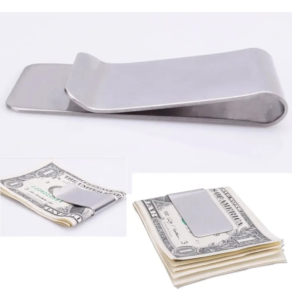 Stainless Steel Money Clip, Slim Cash and Card Holder – image 2