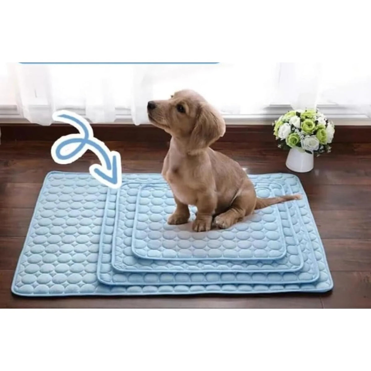 Dog Cooling Mat - Gel-Free Washable Self-Cooling Pad – image 5