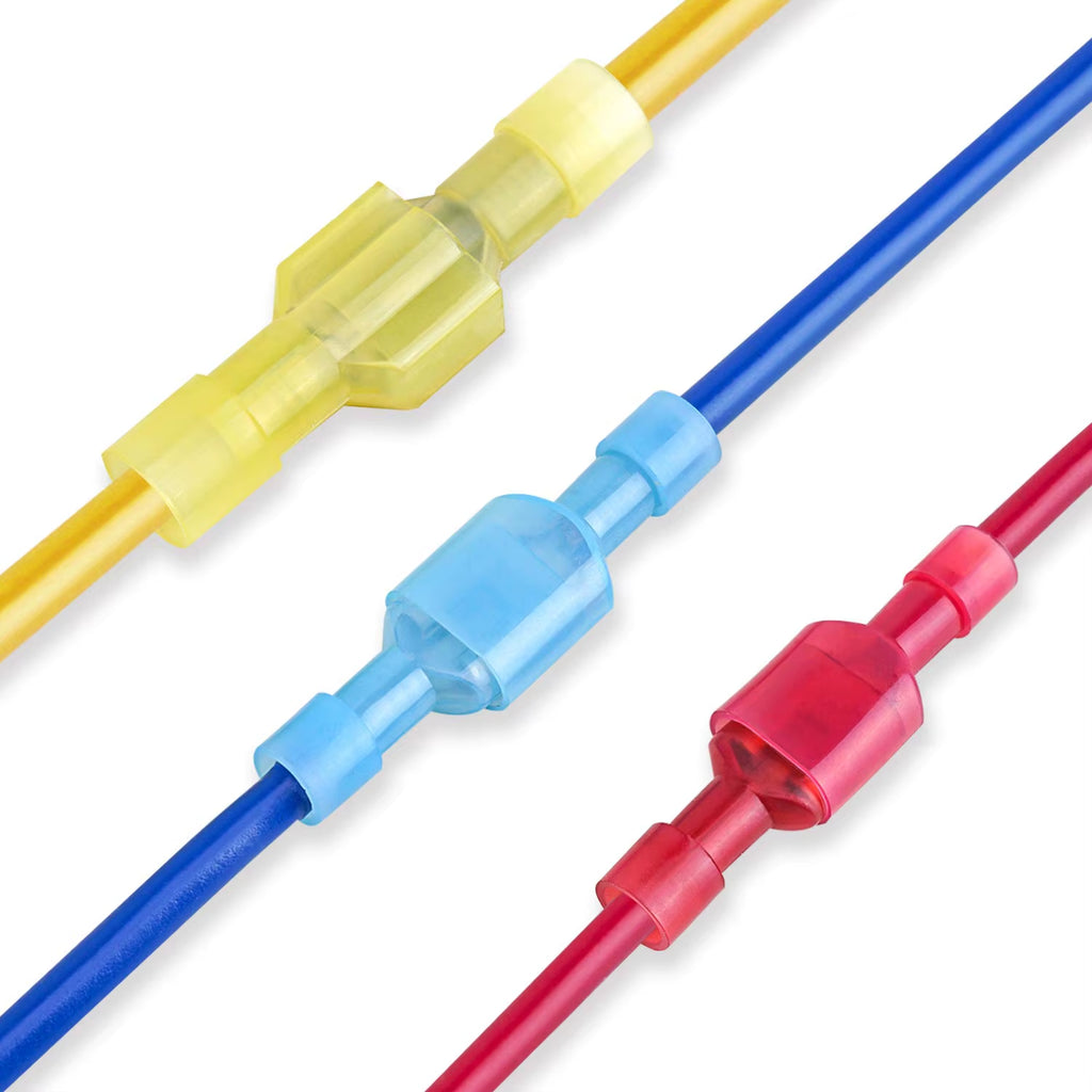 Insulated Spade Connector Kit, 100 Pc Male and Female Quick Disconnects – image 5