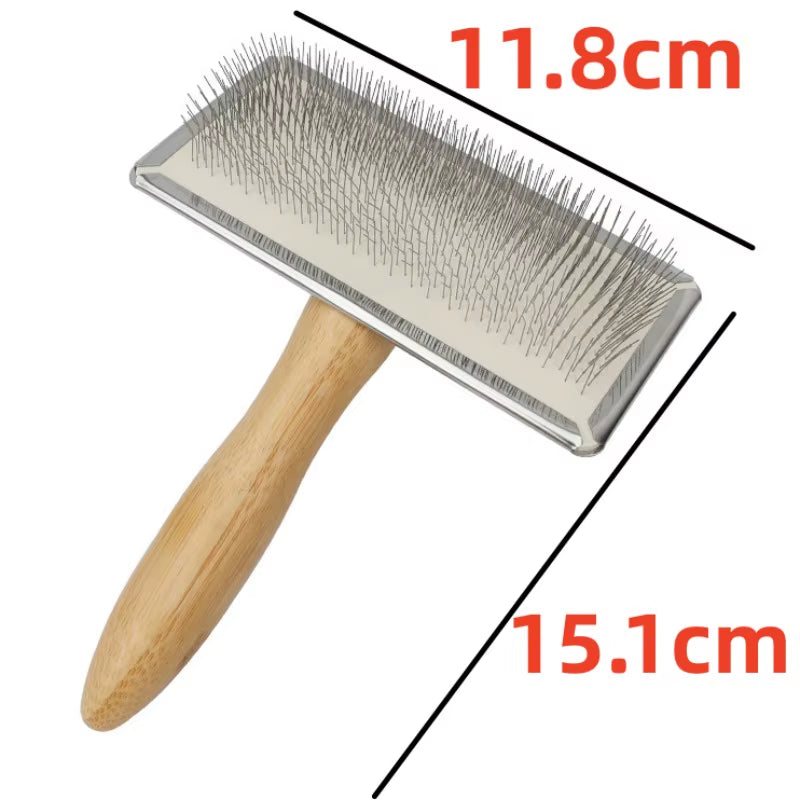 Wooden Dog Brush - Pet Massage Grooming Brush – image 8