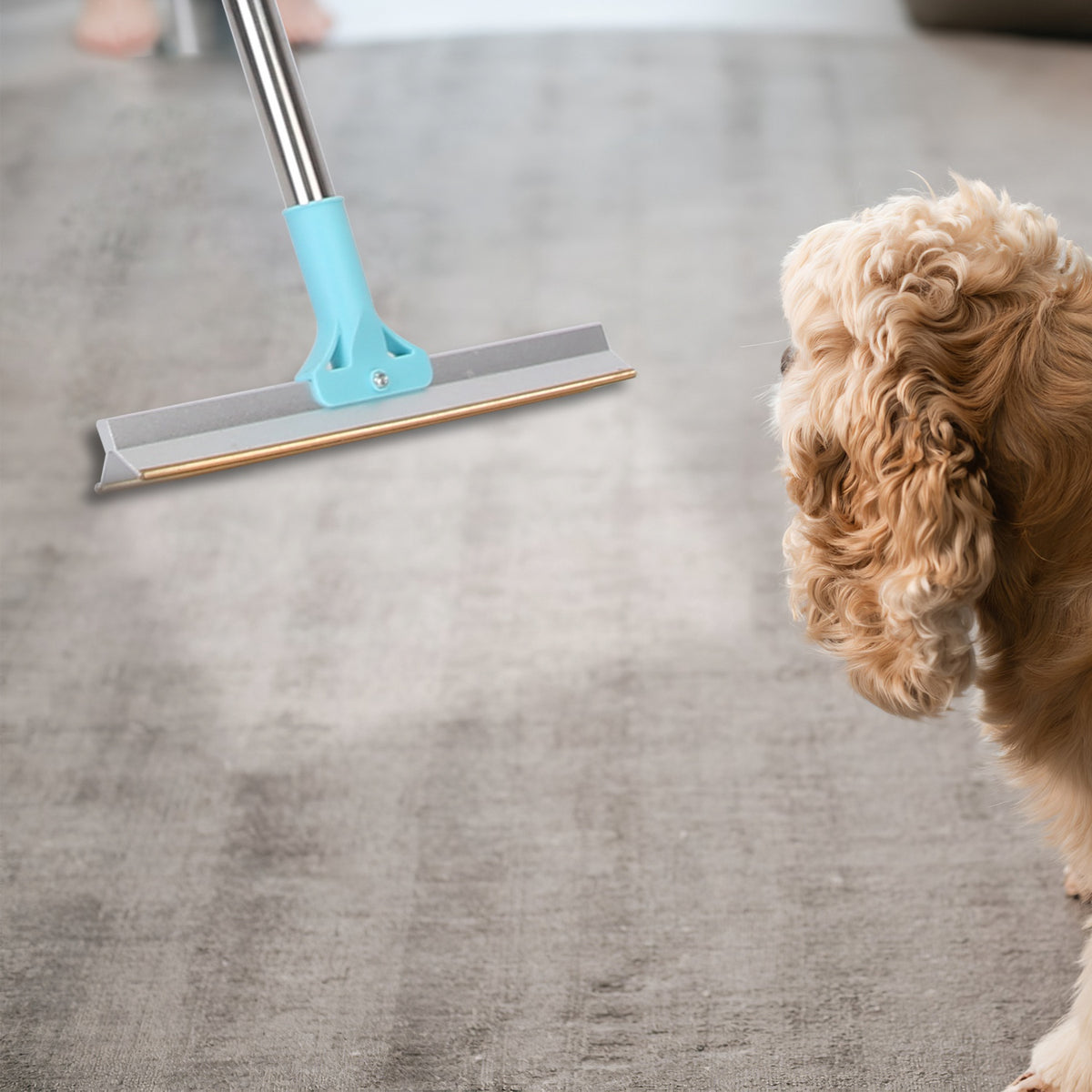 Pet Hair Removal Carpet Rake with Telescopic Handle, 43-54 in – image 10