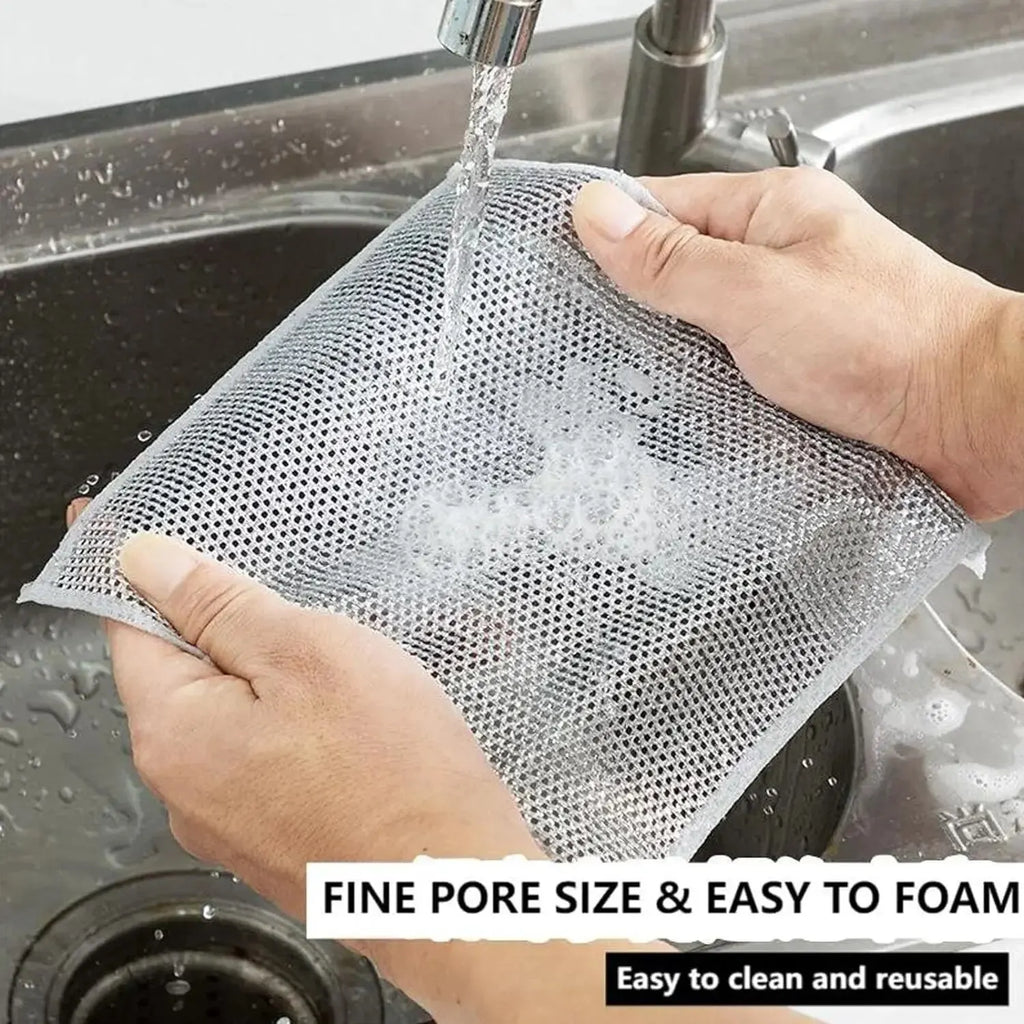 Wire Dishwashing Cloths 10-Pack - Non-Scratch Scrubbing Rags – image 6