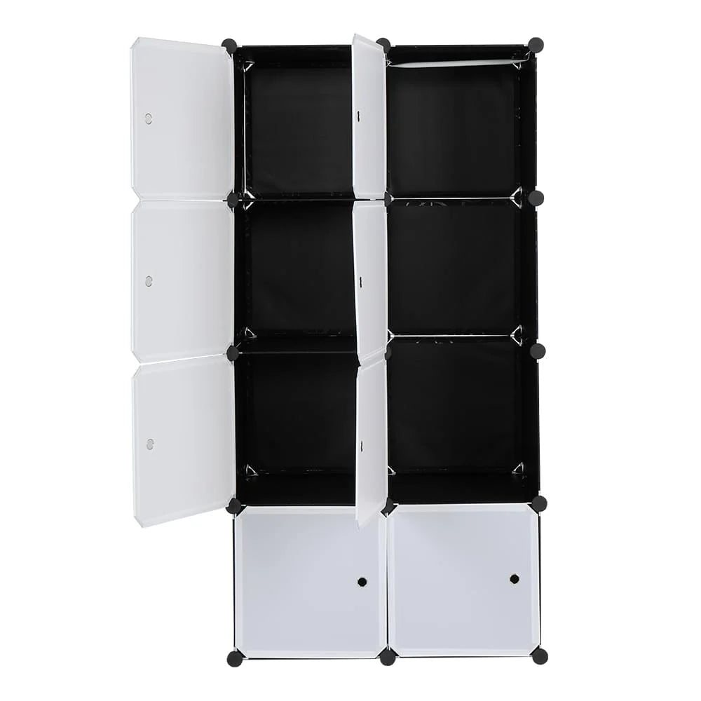Cube Storage Organizer with Doors - 8-Cube Modular Closet Wardrobe – image 5
