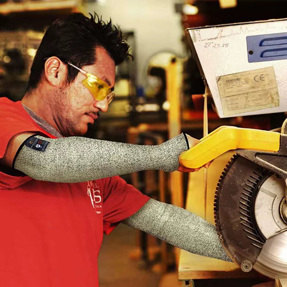 Work Safety Cut Resistant Arm Sleeves, HPPE Forearm Guards, 1 Pair – image 10
